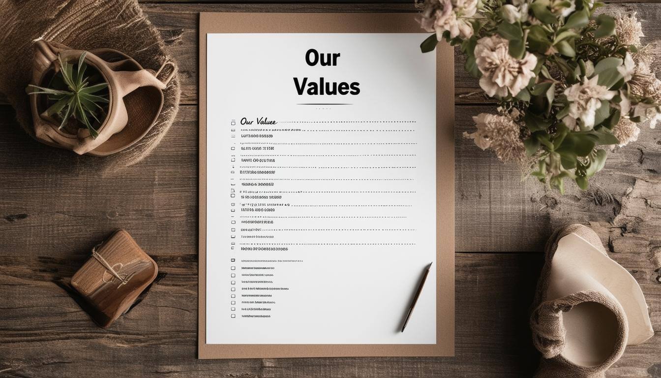 list of our values